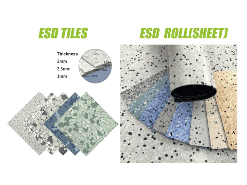 ESD Vinyl Tiles &ESD Vinyl Rolls