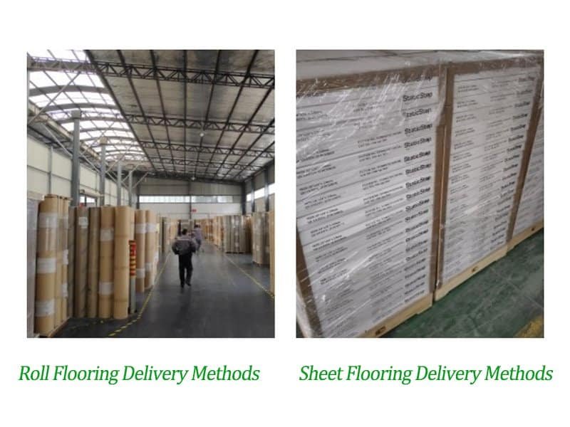 Types of Flooring deliver methods