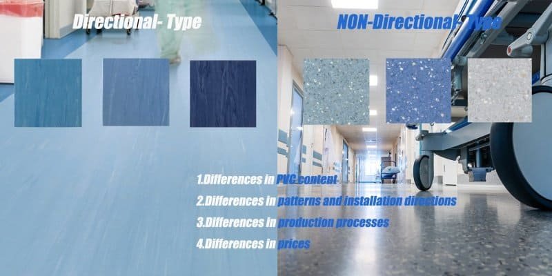 Differences between Directional and NON-Directional homogeneous vinyl flooring